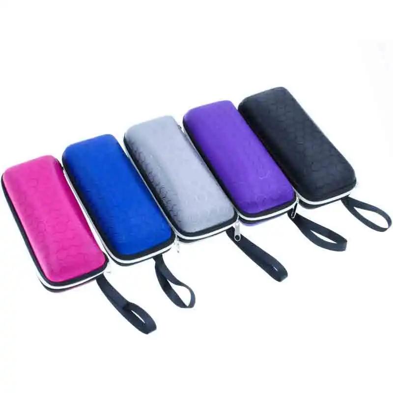 Nouveau étui à lunettes à fermeture éclair en nid d'abeille étui à lunettes de soleil portable sac à