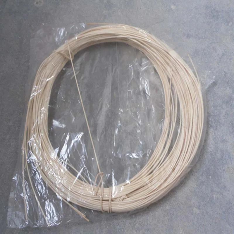 Bâton de canne naturel rond de 10 mètres, 2/3/4/5/6/7mm, véritable matériau de tissage de noyau de r