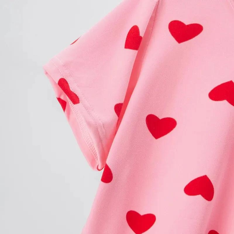 3 pièces fille été amour pantalons à manches courtes Shorts trois pièces fille Ōwarawa confortable m