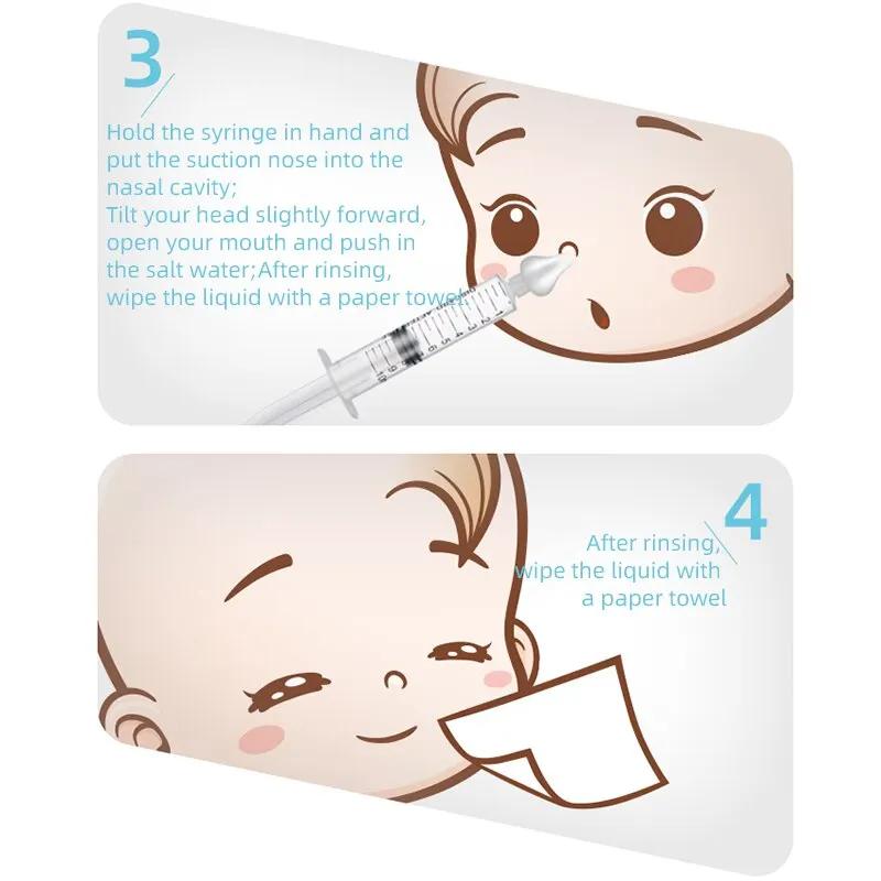 Aspirateur nasal en antarctique pour bébé, 2 pièces, 10ml, lavage de seringues, outils de soins