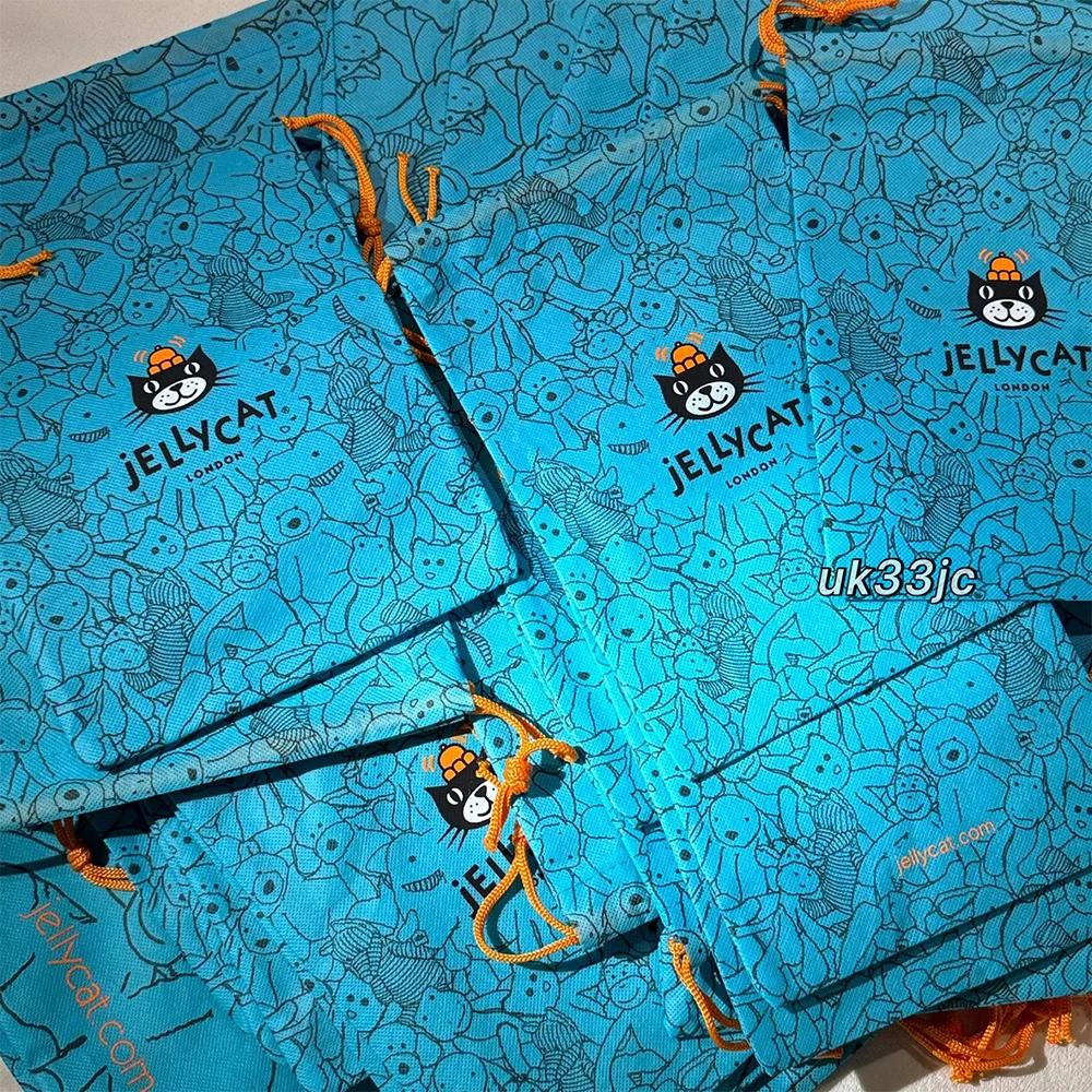 JC – sac cadeau de poupée mignon, sac de rangement multifonctionnel Non tissé, sac à poussière bleu