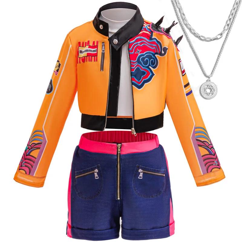 Ensemble de spectacle de danse pour filles, 3 pièces, ensemble de costumes de carnaval Cosplay, ense