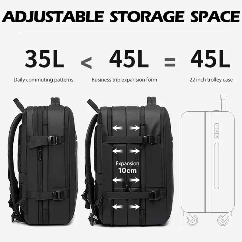Sac à dos extensible BANGE pour ordinateur portable 17,3 pouces, imperméable, grande capacité, pour