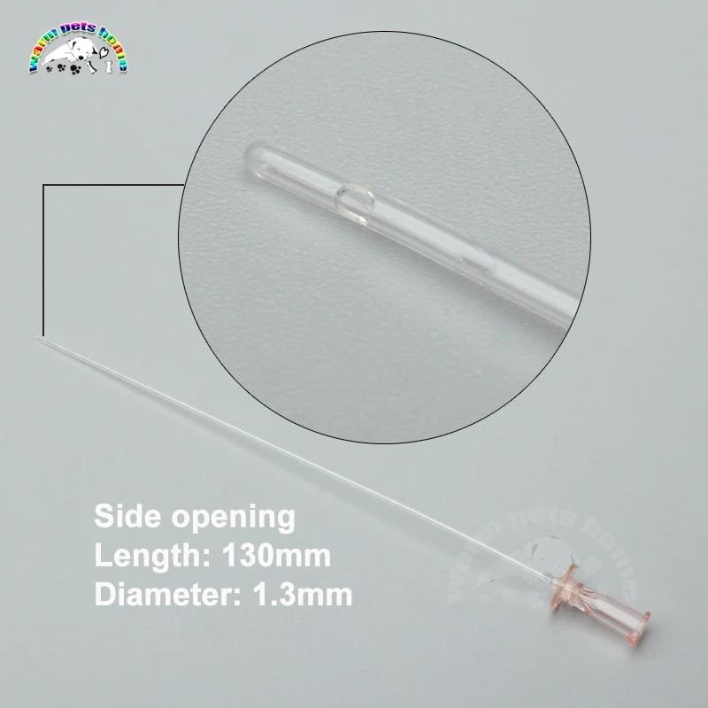 Cathéter urinaire sans stylet pour chats, 12 pièces, extrémité ouverte de 1.3mm, 1.0mm, fournitures