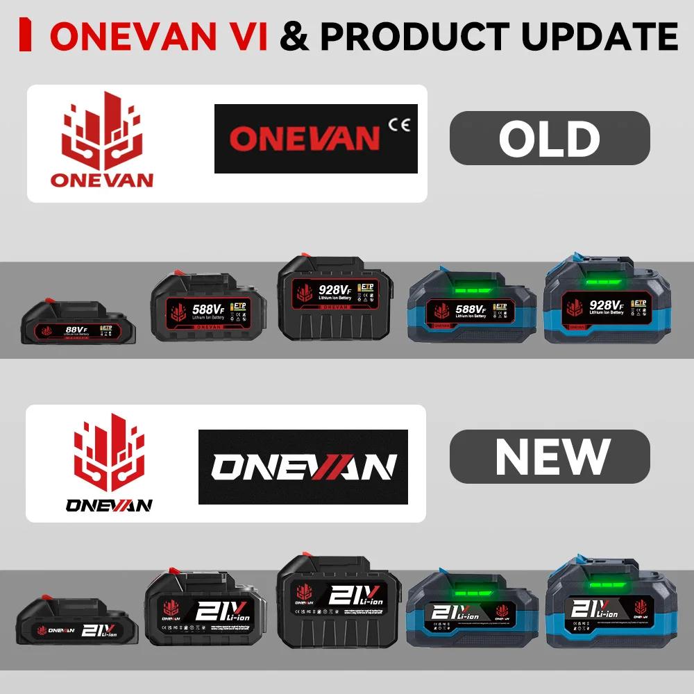 ONEVAN 21V batterie au Lithium 928VF 29900mAh 588VF 22900mAh indicateur de capacité Rechargeable pou