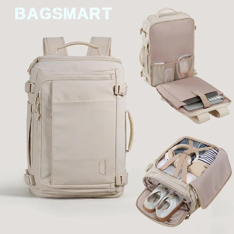 BAGSMART sac à dos de voyage grande capacité sac à dos de Compression sous vide femmes 15.6 pouces p