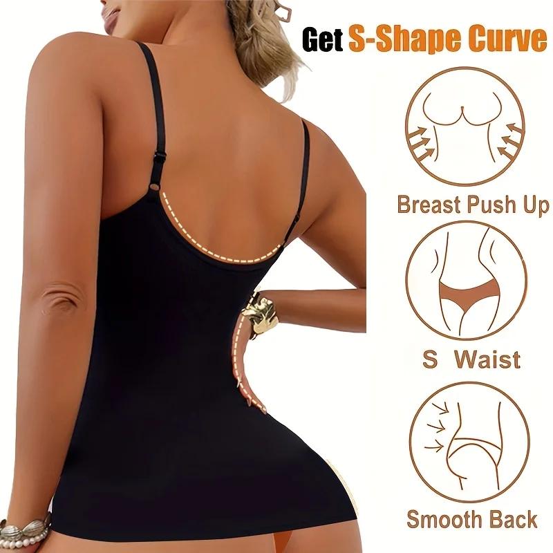 1pc femmes Camisole Shapewear hauts contrôle du ventre intégré soutien-gorge réservoir façonnage cor