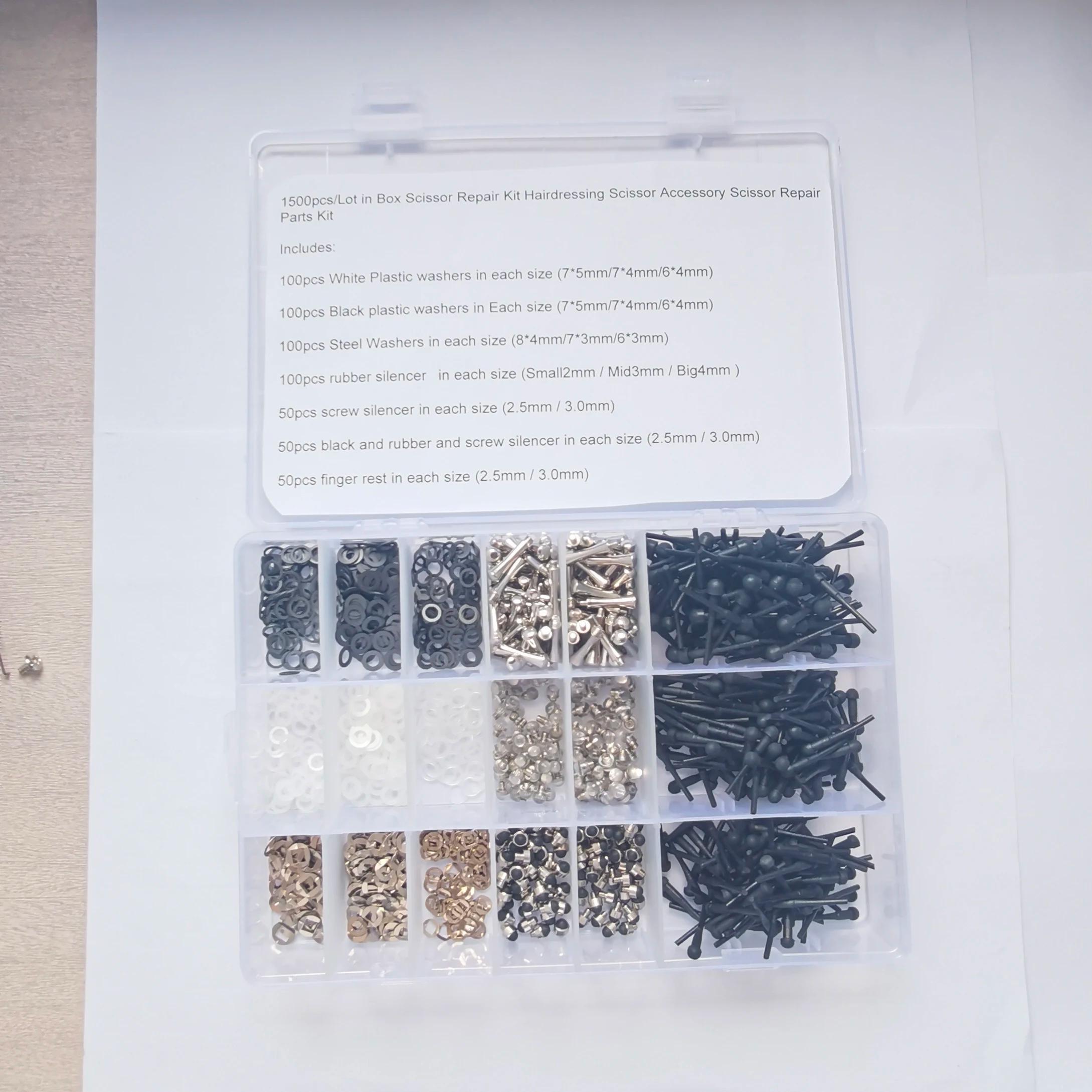 Pièces de ciseaux à cheveux, kits de réparation de ciseaux, accessoires comprenant des pare-chocs/re