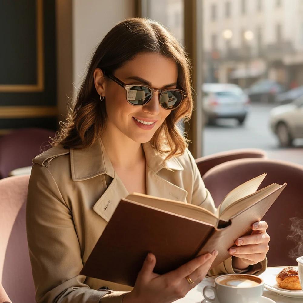 CATERSIDE rétro hommes lunettes de soleil rond Punk acide propionique broche Temple luxe lunettes de