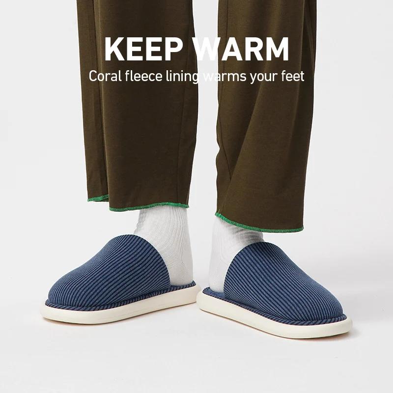 UTUNE-Pantoufles d'NikChaudes et Simples en Peluche pour Homme et Femme, Chaussures de Maison, Non A