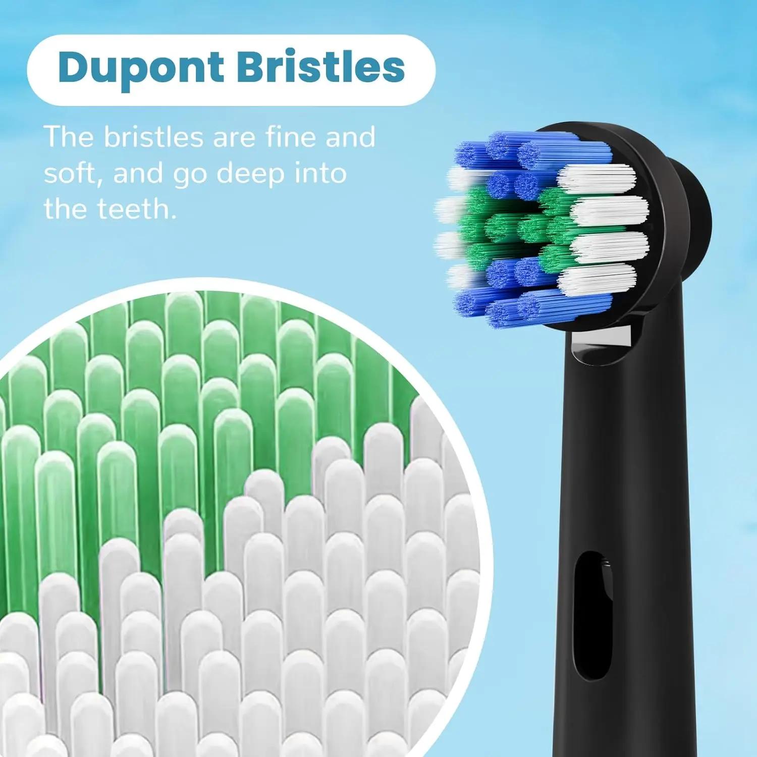 Têtes de brosse à dents de rechange pour brosse à dents Oral B, nettoyage de précision, buses noires