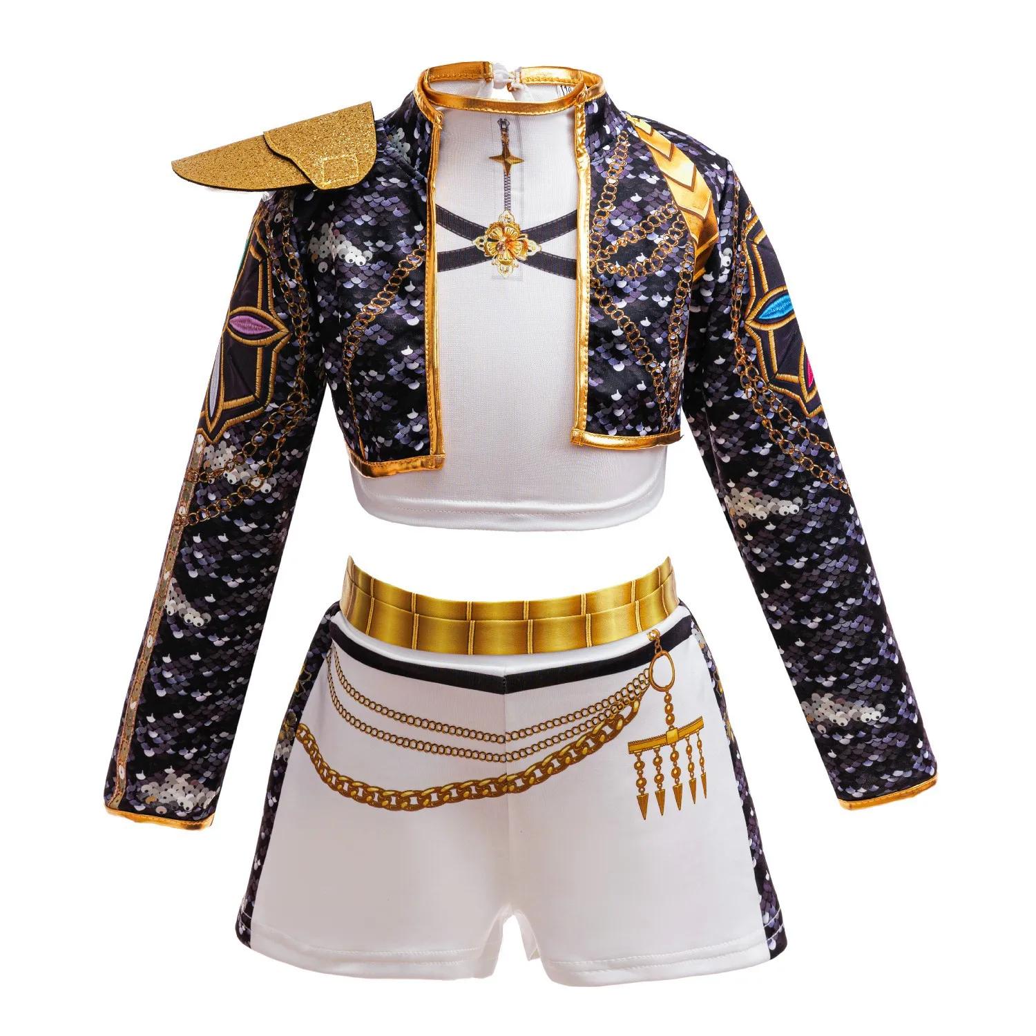 4 5 6 7 8 9 10 11 12 ans K-POP filles vêtements ensembles Cosplay 3 pièces filles costumes Version c