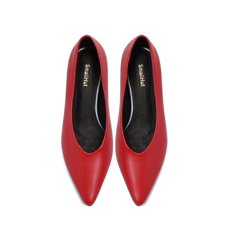 Escarpins tendance en croûte de cuir pour femmes, chaussures de bureau Sexy, rouge clair-jaune, bout