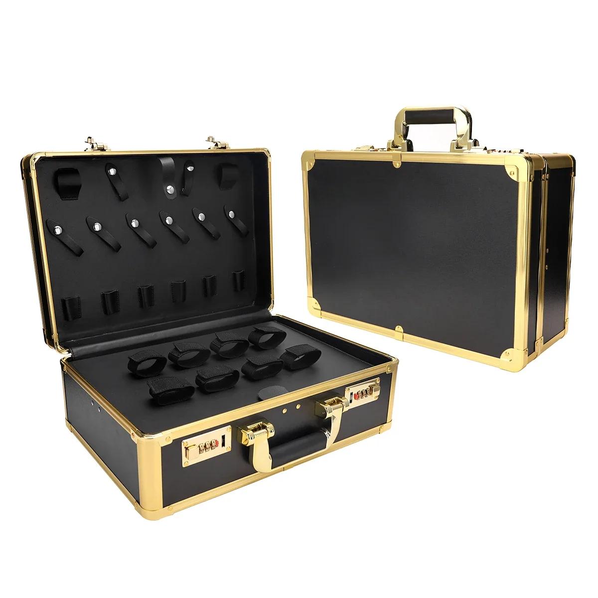 Boîte de rangement avec verrouillage par mot de passe, valise portable en aluminium, boîte de transp