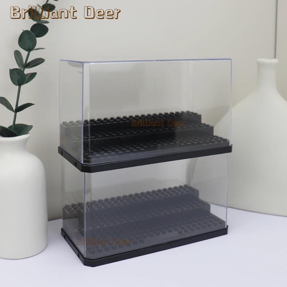 Boîte d'affichage empilable en acrylique pour blocs de construction, support de figurines, modèle de