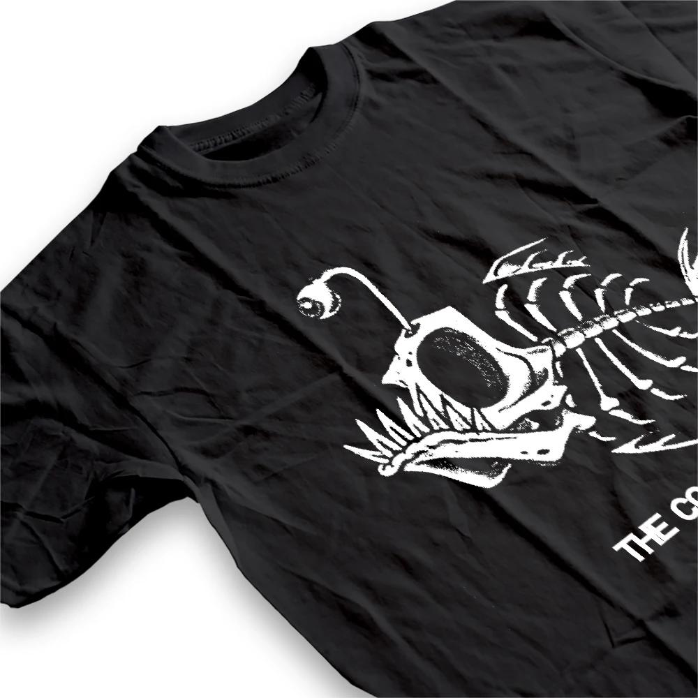 Bonefish crâne poisson de mer profonde squelette drôle pêcheur hommes T-Shirt coton col rond manches
