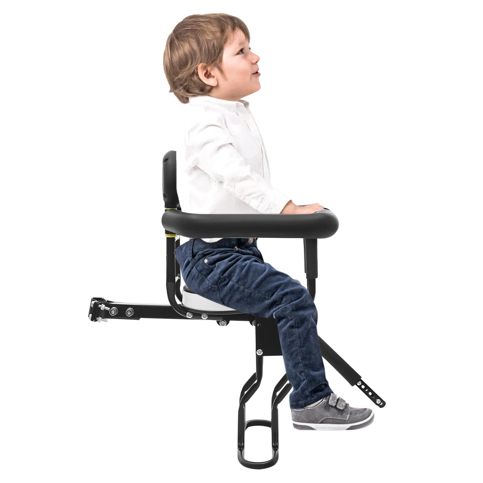 Siège enfant pour vélo, fixation 2 points, siège avant pour vélo adulte, siège enfant réglable pour