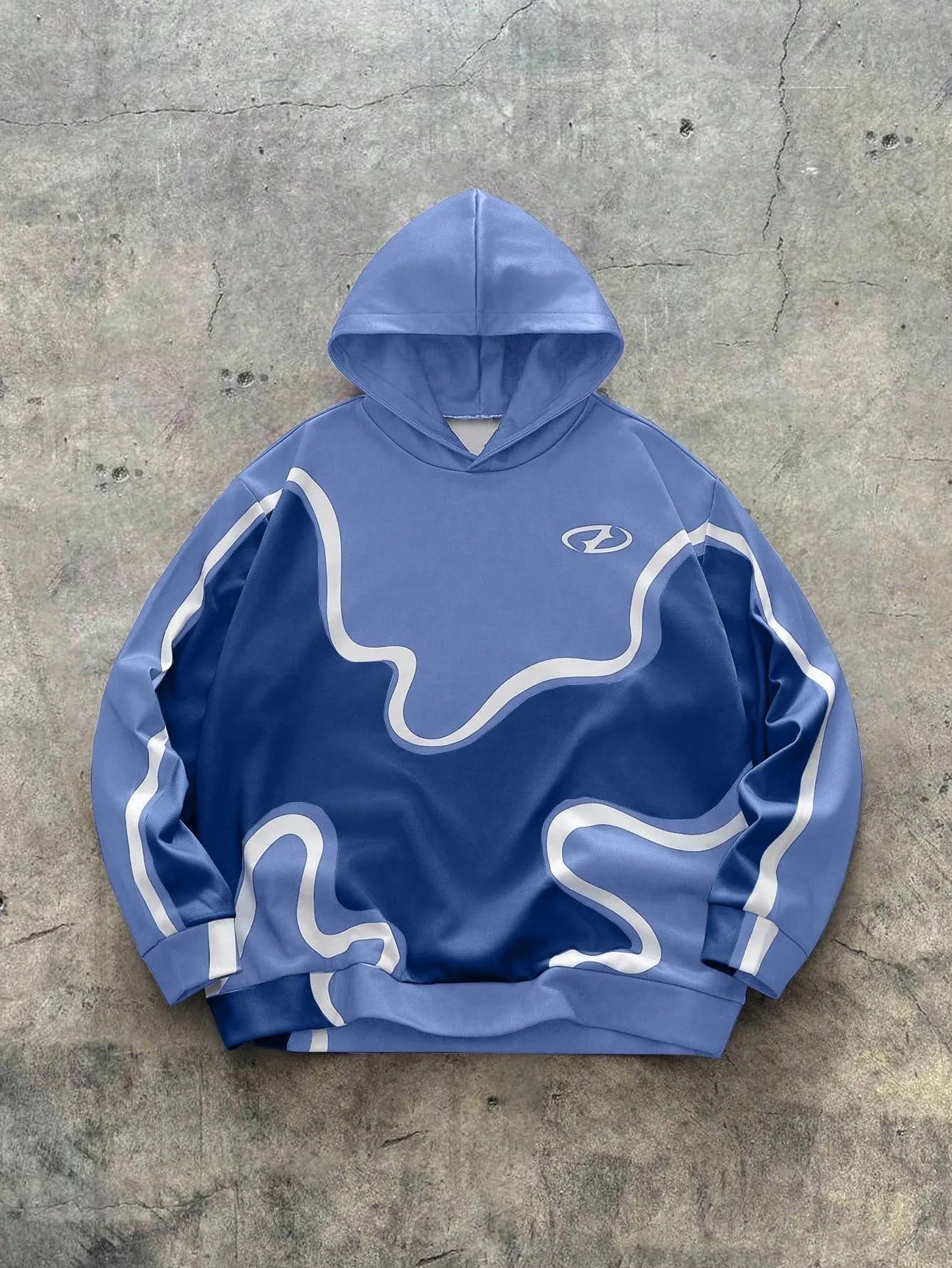 Le nouveau sweat-shirt à capuche pour hommes pour le printemps et l'automne 2025 présente un motif 3