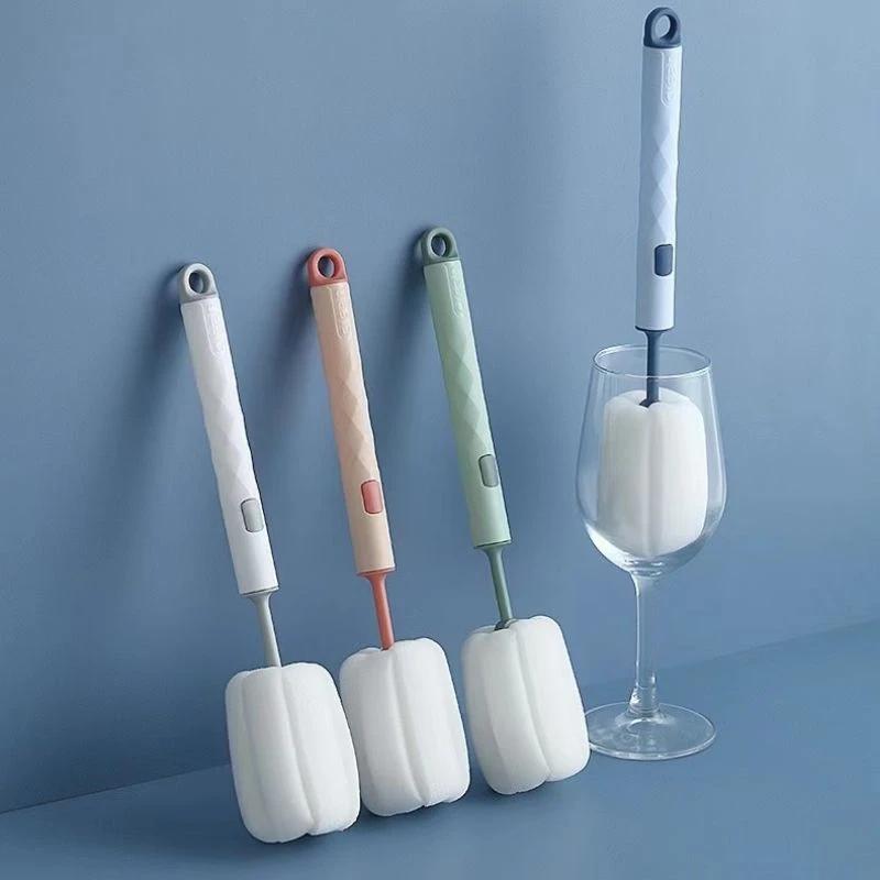 Brosse à biberon, Rotation à 360 degrés, sucette pour bébé, ensemble de brosses de nettoyage de mame