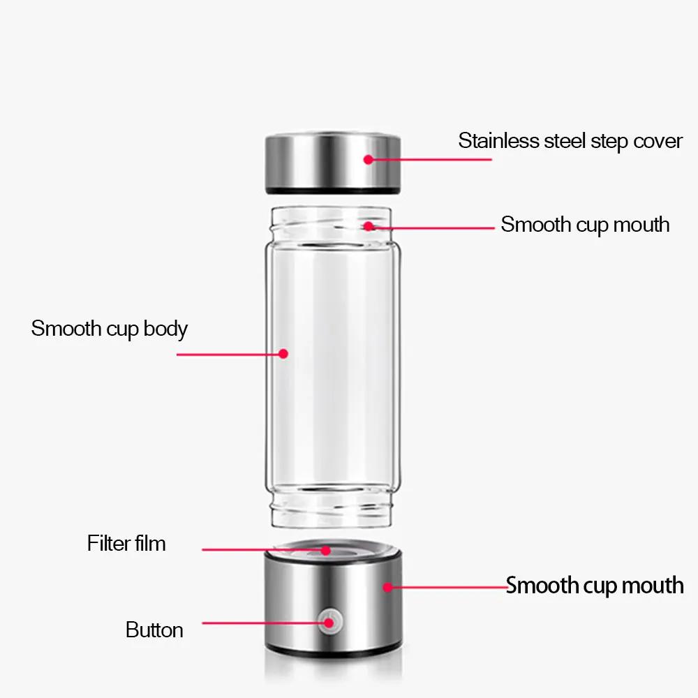 Ioniseur d'eau Portable Rechargeable, générateur d'eau alcaline, bouteille d'eau Super antioxydant,