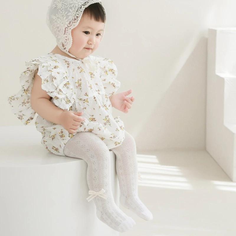 Collants d'été en maille fine pour bébés garçons et filles de 0 à 8 ans, collants en coton doux pour
