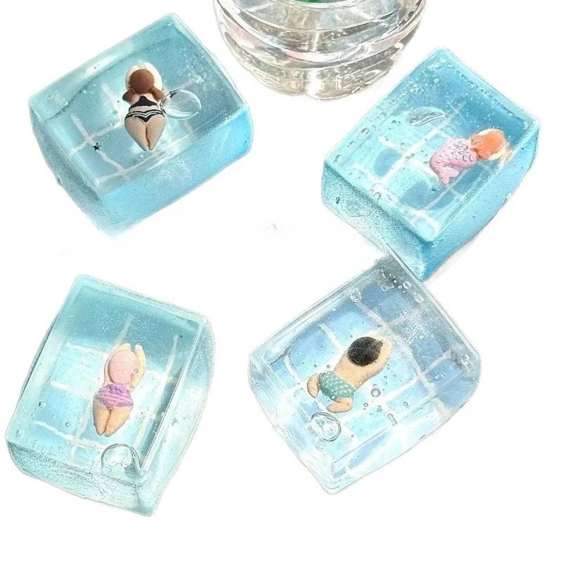 Jouets à presser pour piscine, 1 pièce, soulagement du Stress en maltose, jouet Fidget à rebond lent