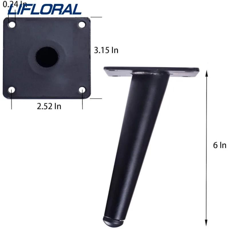 1 pièces 10/12/15cm nouveaux meubles jambes Table basse pieds noir doré métal maison projets de bric
