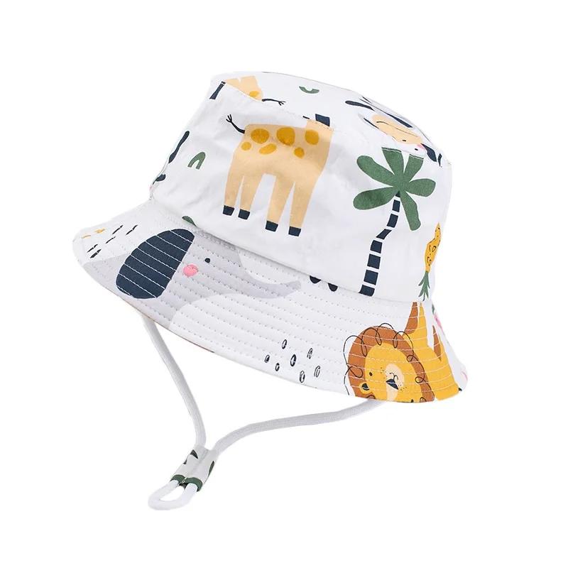 Été Panama bébé filles chapeau automne dessin animé garçons pêcheur chapeau bébé chapeau de soleil e