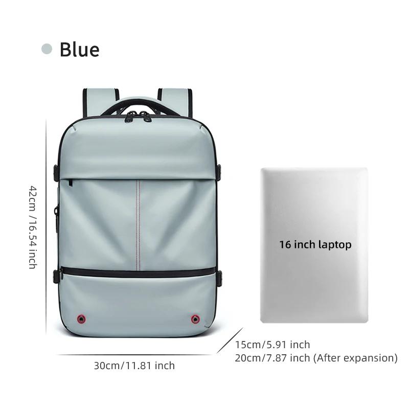 Sac à dos de voyage décontracté 16 pouces compression sous vide sac à dos pour ordinateur portable U