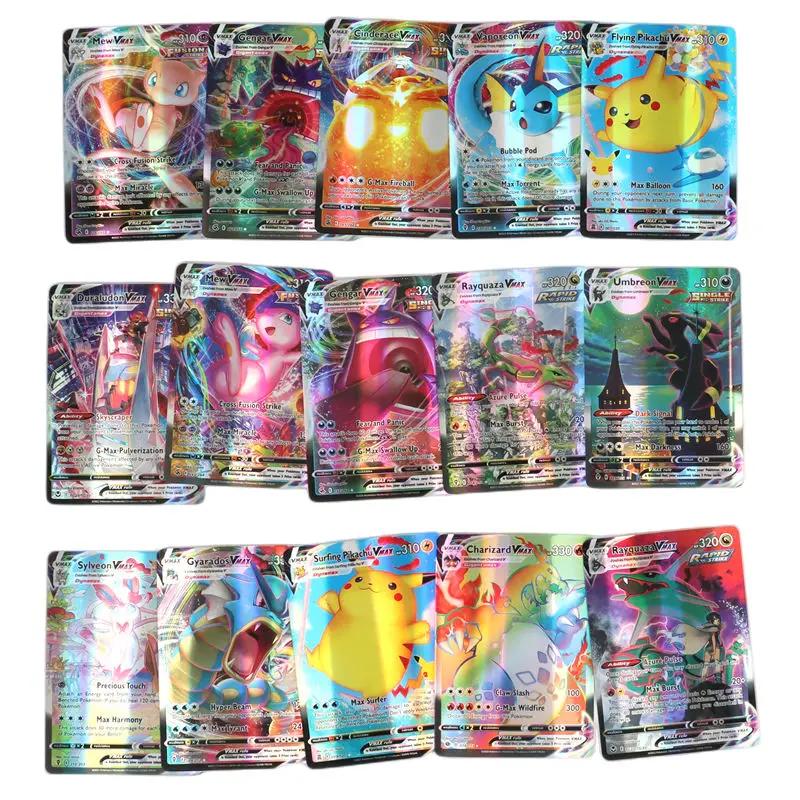 Nouvelles cartes Pokémon holographiques Scarlet Violet 80Vmax 20EX en anglais, cartes à collectionne