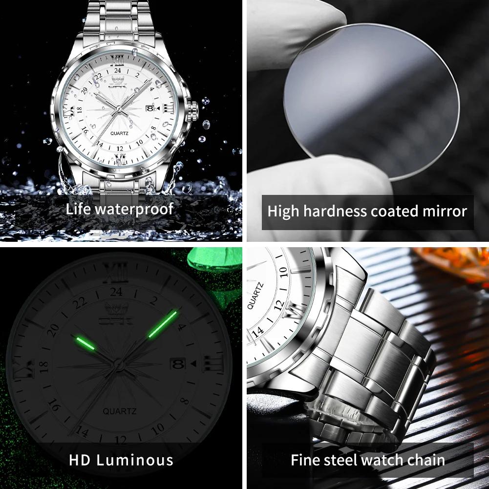 OPK-Montre à quartz avec ceinture en acier pour homme, calendrier touristique, marque, 6003