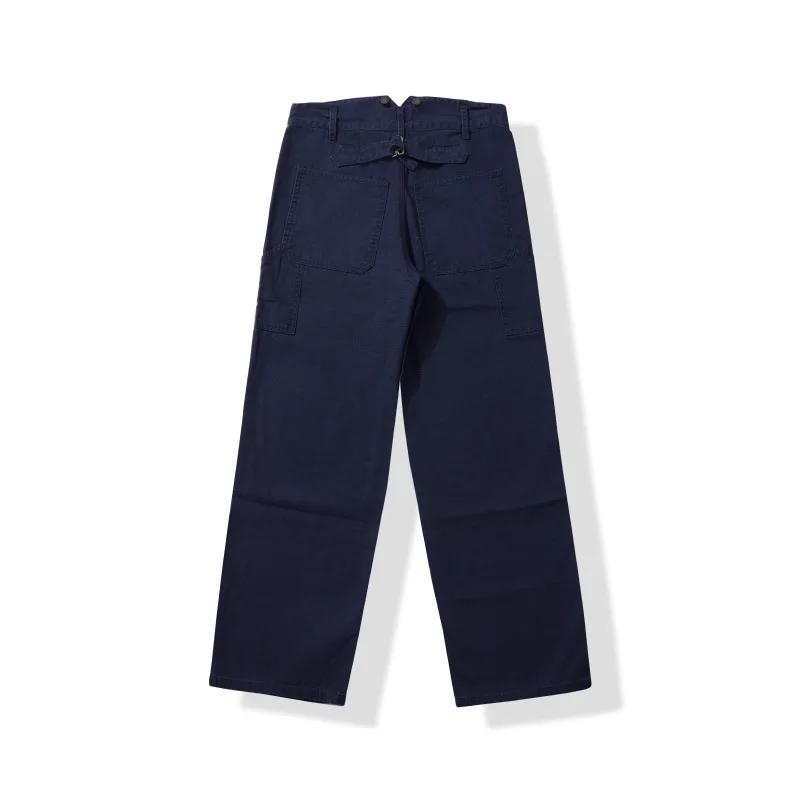 Pantalon de travail en toile haute densité YKK avec fermeture éclair, Legging large, pantalon Ami Ka