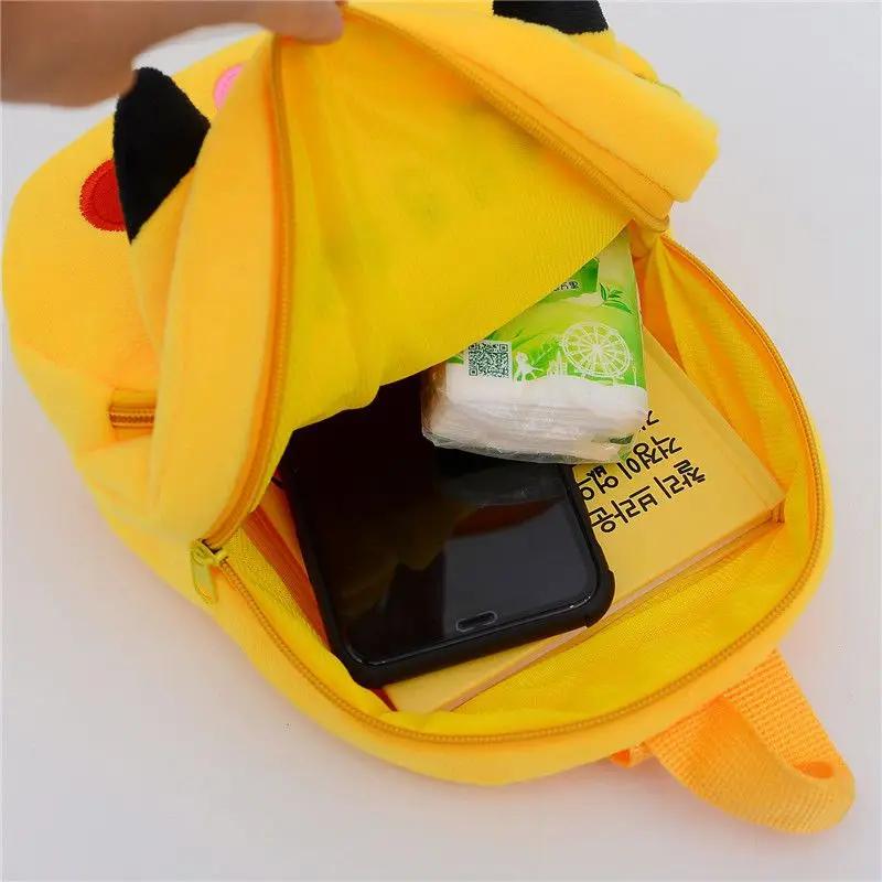 Sac à dos en peluche Pokemon Pikachu, figurine de dessin animé kawaii, jouet en peluche doux et mign