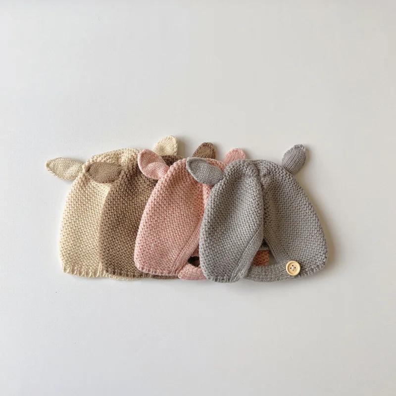 0-2 ans bébé chapeau automne hiver oreille lapin tricoté enfants chapeau bébé filles bébé garçons mi