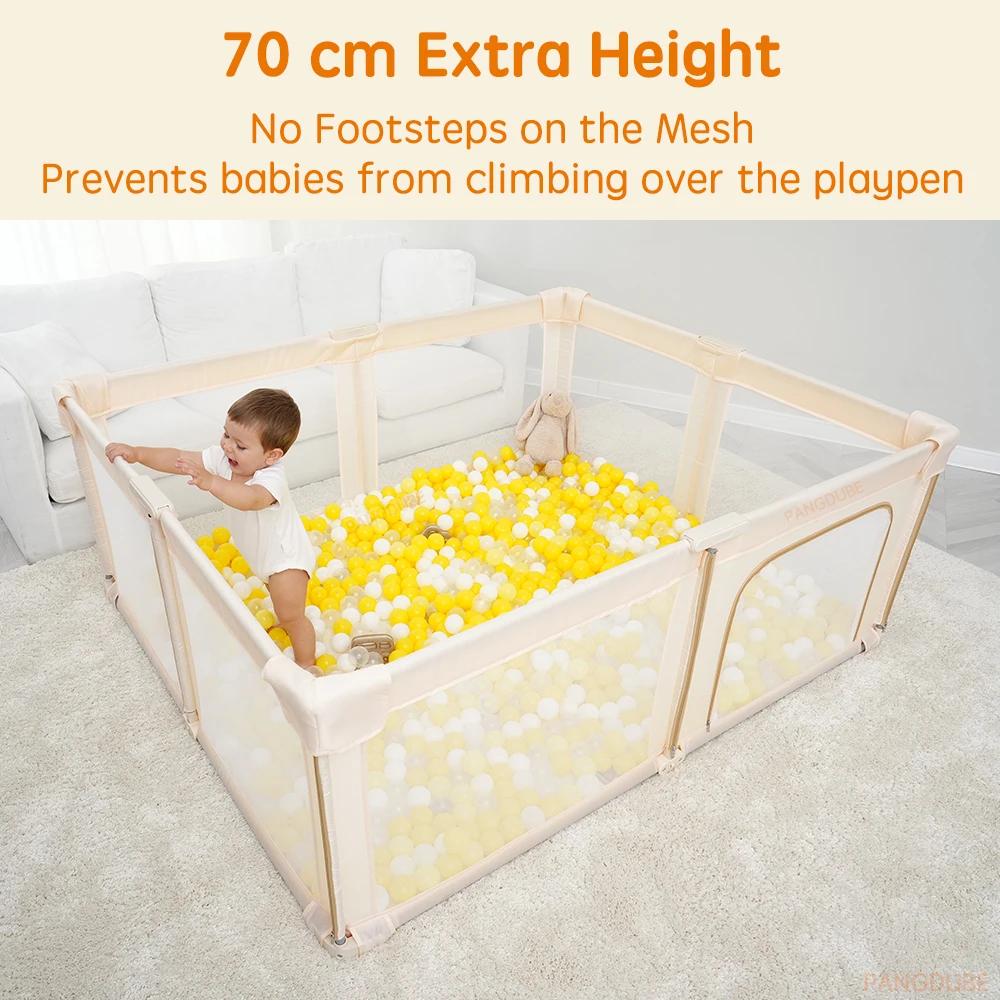 Parc de jeu pliable PANGDUBE pour bébé, grand parc de sécurité portable pour tout-petits, centre d'a