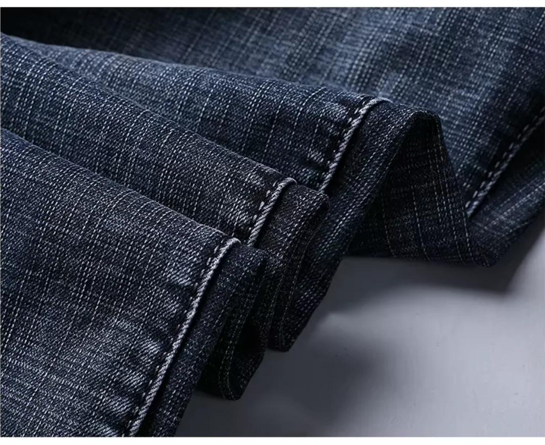 Wthinlee nouveaux hommes d'affaires jean polaire décontracté droit Stretch mode classique bleu noir