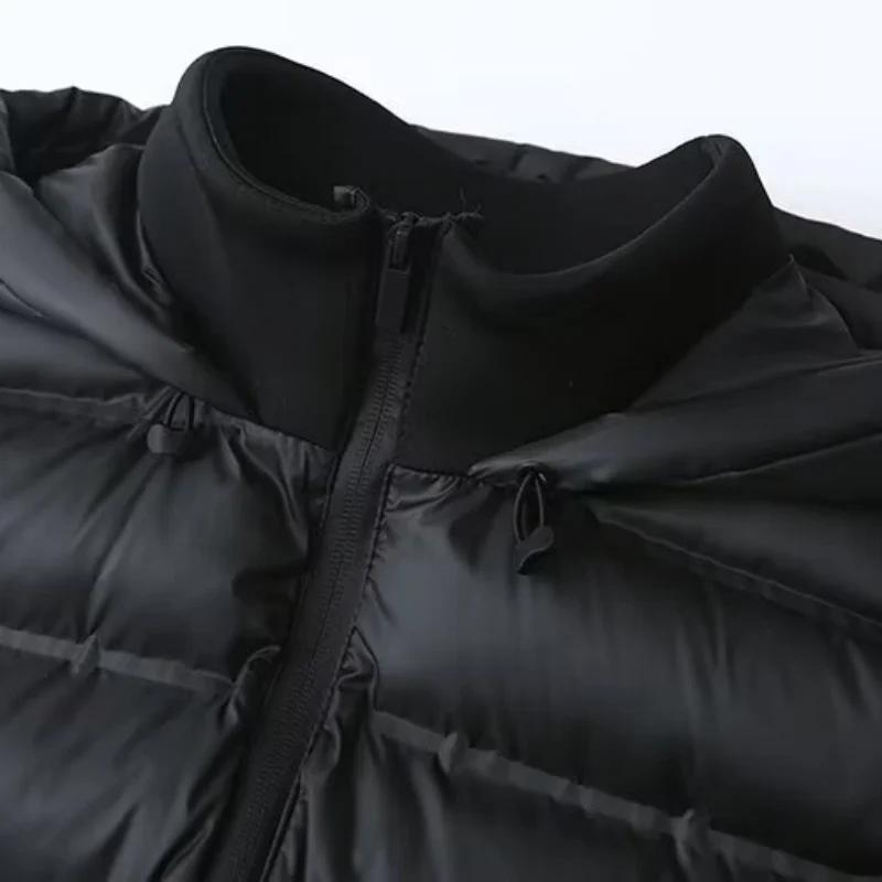 Veste matelassée légère en coton à capuche pour femme, style patchwork décontracté, idéale pour l'au