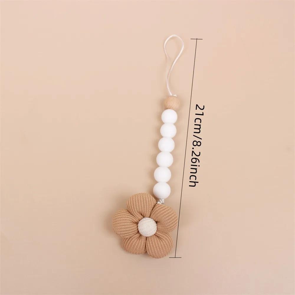Fleur bébé attache-sucette chaîne nouveau-né factice porte-mamelon Clips sans BPA coton jouets de de