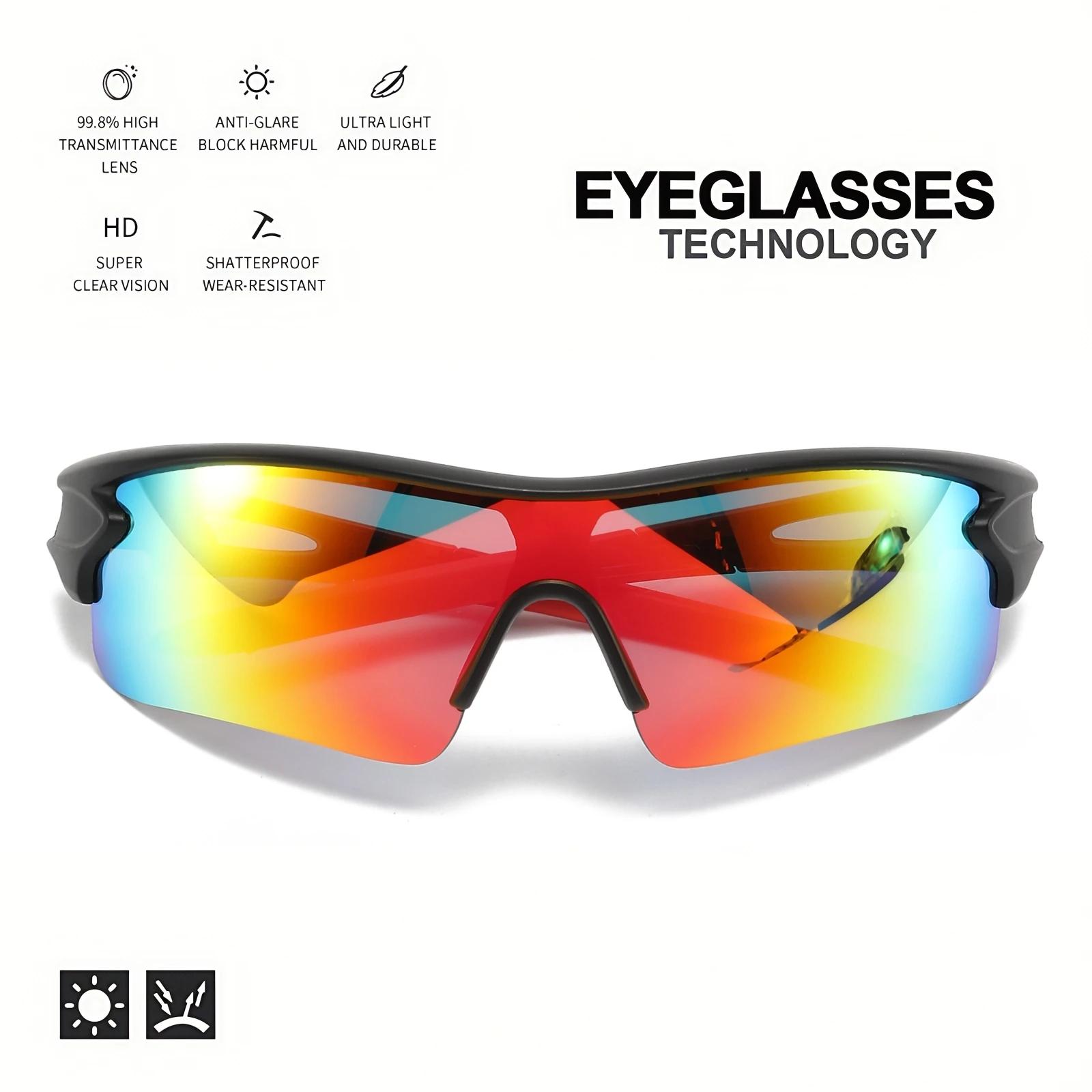Nouvelles lunettes de sport de protection UV400-lentille légère à couverture complète, enveloppantes