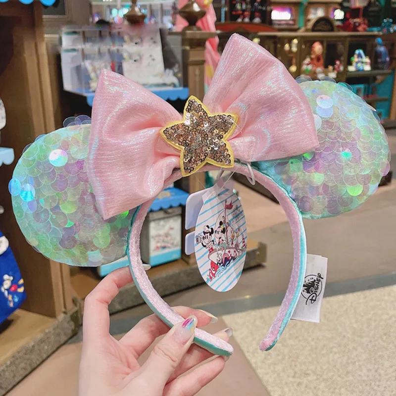 Disney Mickey Minnie oreilles Mulan bandeau oeufs de pâques cheveux cerceau Cosplay bandeau Disneyla