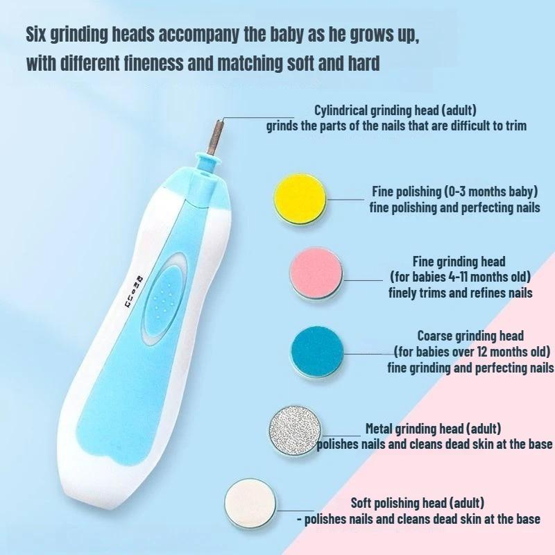 Coupe-ongles électrique multifonctionnel pour bébé, ensemble d'outils de manucure, coupe-ongles pour