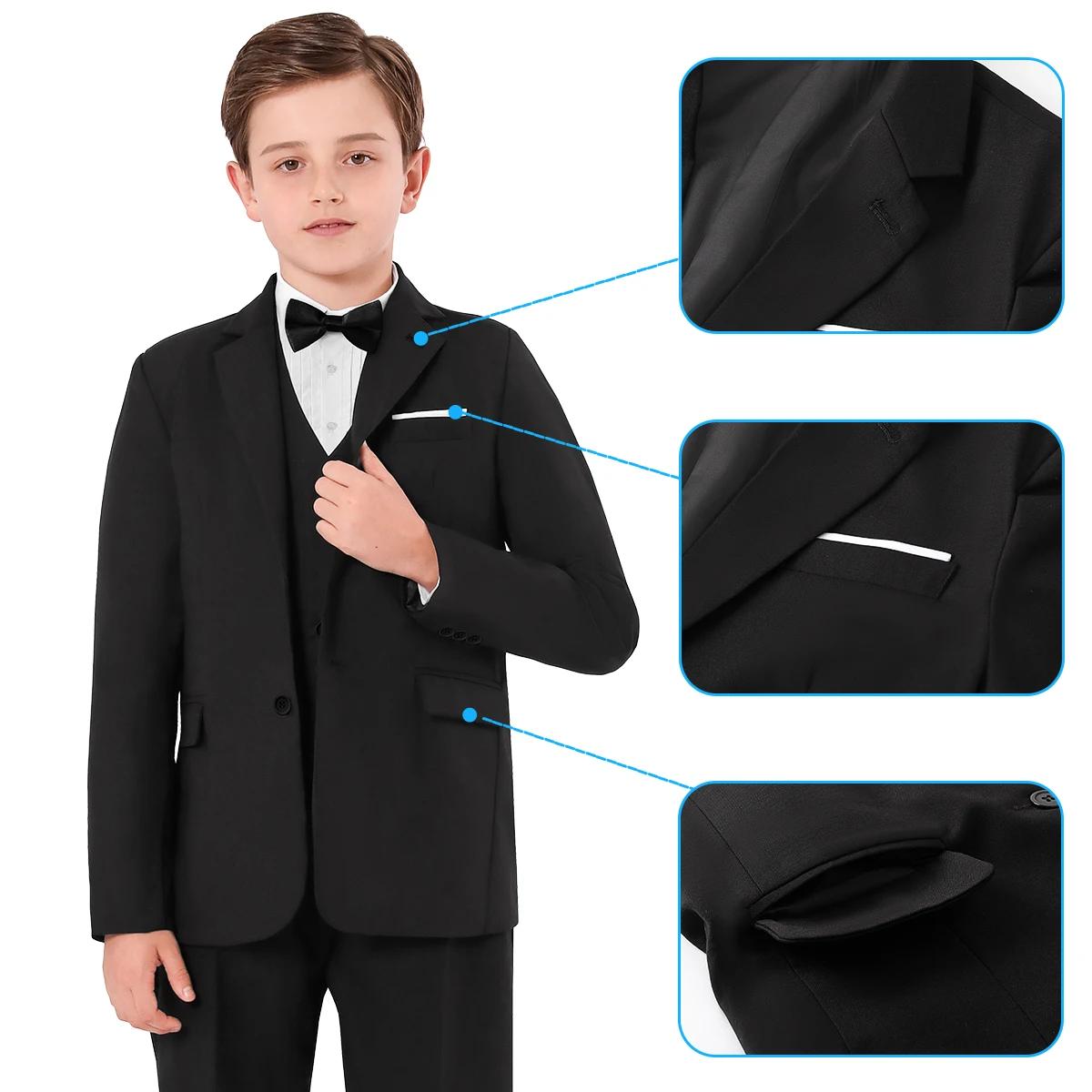 Costume de smoking pour enfants, pour adolescents, mariage, pâques, église, tenue formelle, cadeau d