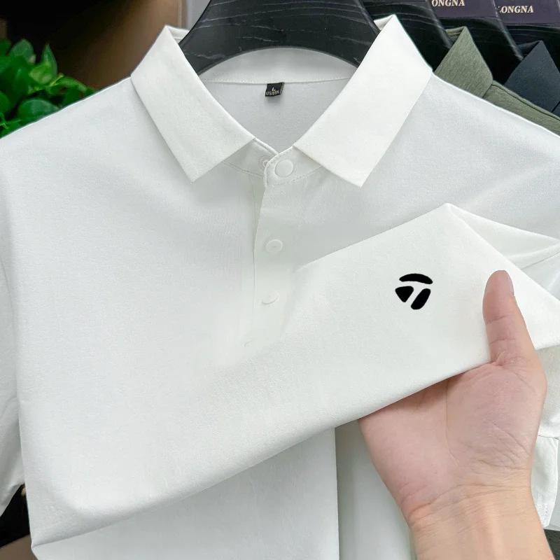 Polo homme tendance à manches courtes, imprimé de marque de golf, nouvelle collection été 2026, en s