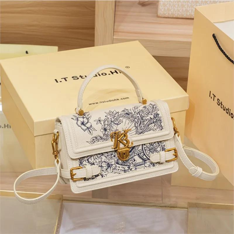 Sac à main pour femmes, sac à main, nouvelle texture haut de gamme de styliste d'été, sac carré brod