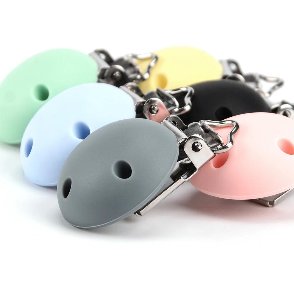 Lofca Clip en Silicone 5 pièces sucettes pour bébé pour bricolage sucette chaîne soins infirmiers de