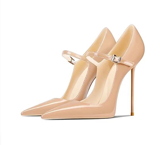 Nouvelle sangle à boucle élégante, au style haut de gamme, ne fatiguant pas les pieds, talons aiguil