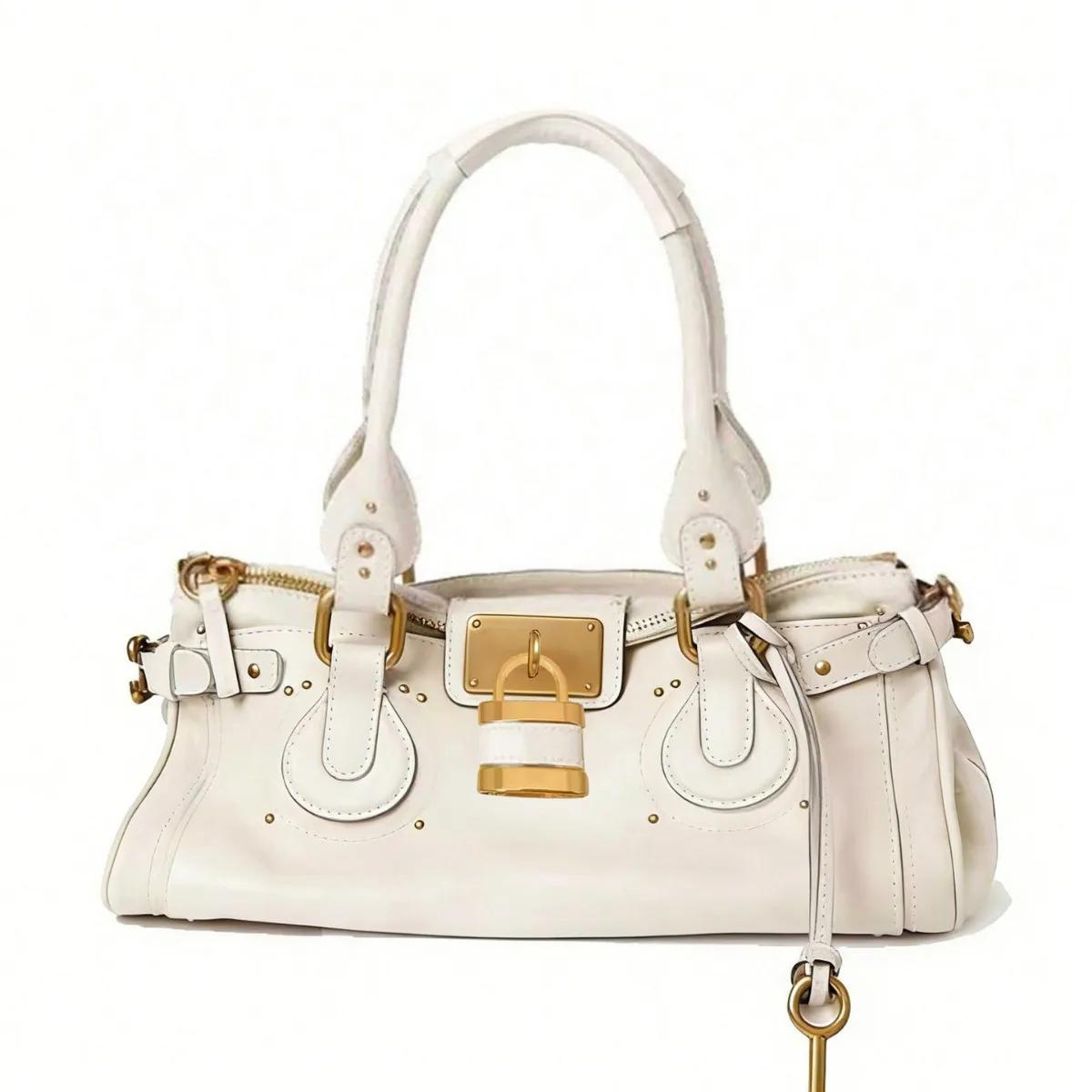 Sac à langer texturé tendance pour femme, sac à bandoulière vintage unique, sac à main de luxe en cu