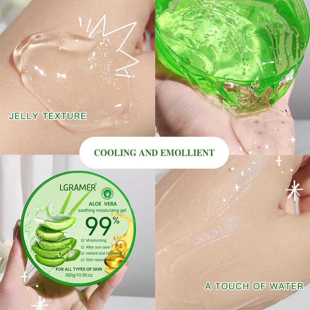 Gel hydratant à l'aloe Vera, soin rafraîchissant, Non collant, crème pour le visage, sans lavage, no