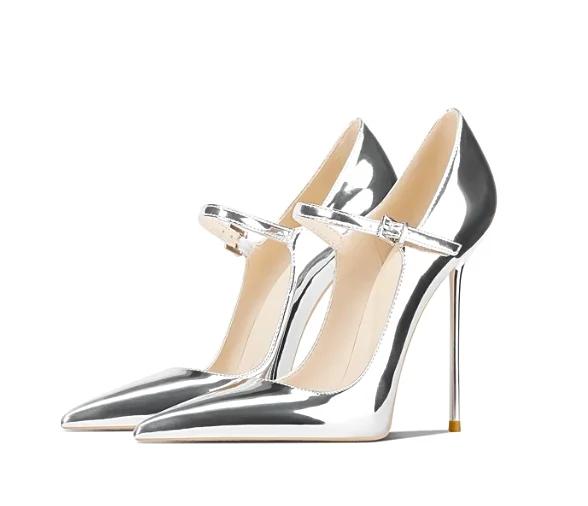 Nouvelle sangle à boucle élégante, au style haut de gamme, ne fatiguant pas les pieds, talons aiguil