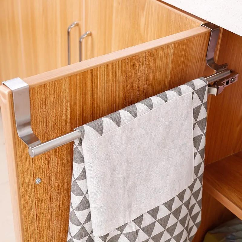 Porte d'armoire de cuisine, porte-serviettes en acier inoxydable, porte arrière, porte-serviettes su